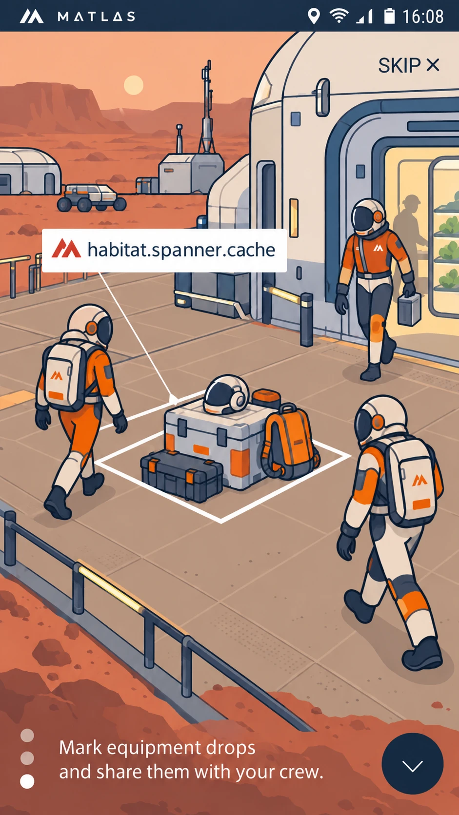 Illustration in Appendix H, accompanying H.1 — Mars Bar Triplet: Three Words, One Canonical Location